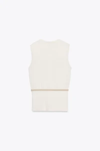BELTED VEST