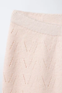 COTTON WOOL KNIT PANTS