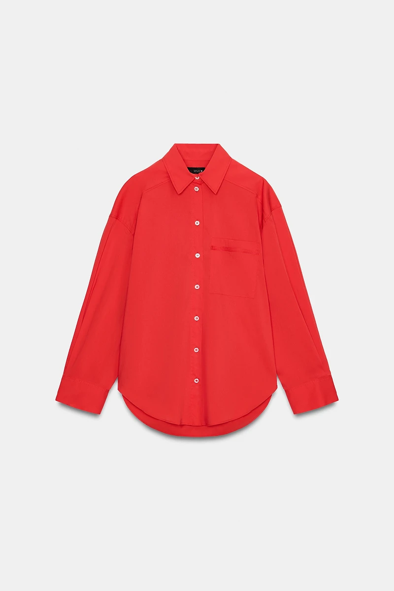 OVERSIZED POPLIN SHIRT