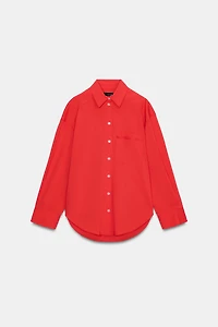 OVERSIZED POPLIN SHIRT