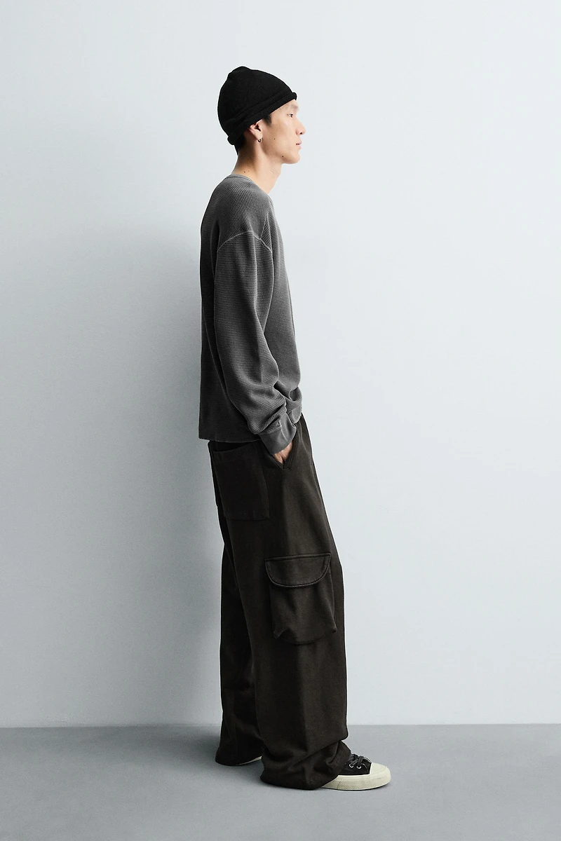 T-SHIRT GAUFRÉ LAVÉ