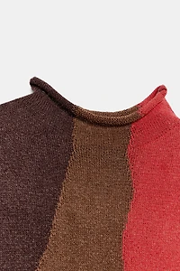 COLOR BLOCK KNIT DRESS