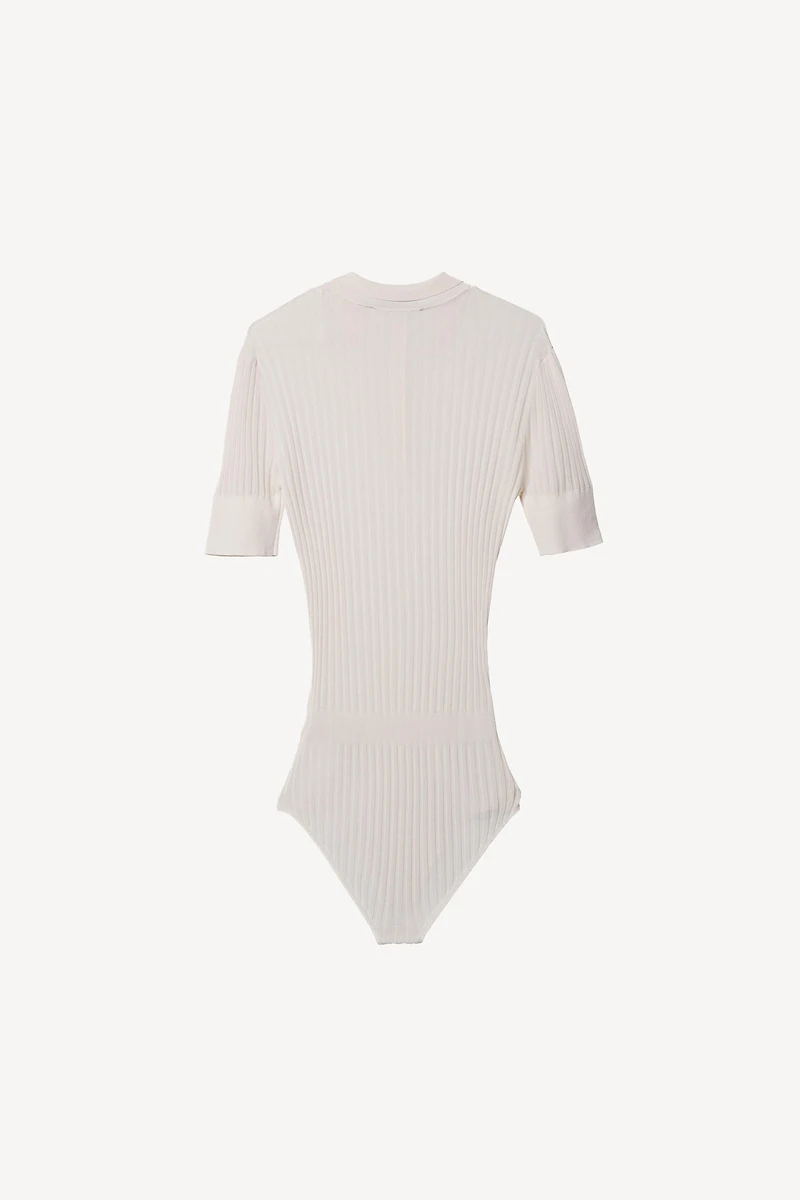 WILLY CHAVARRIA X ZARA EXTRA-FINE RIB KNIT BODYSUIT