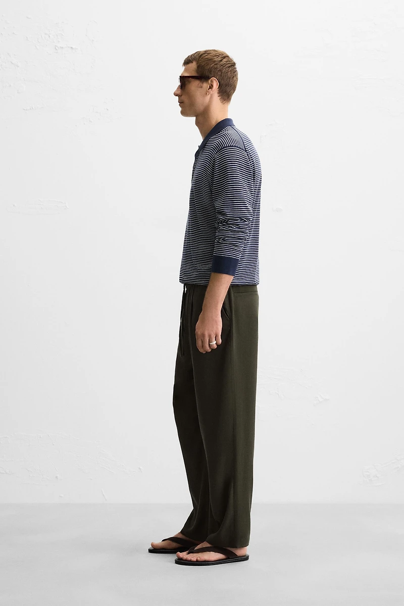 RELAXED FIT LYOCELL PANTS