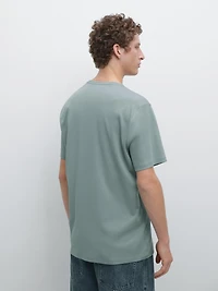 T-shirt à manches courtes en coton mélang
