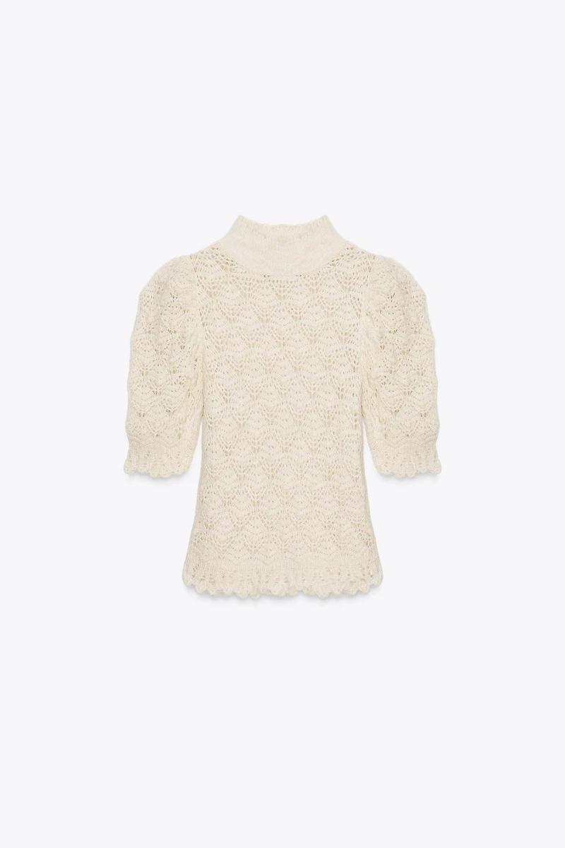 ROMANTIC RIB KNIT SWEATER