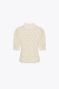 ROMANTIC RIB KNIT SWEATER