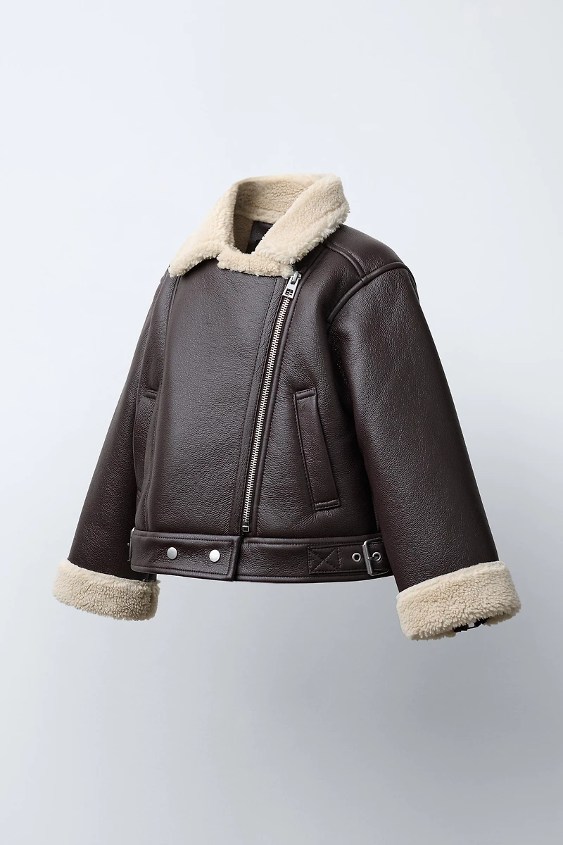 DOUBLE-FACED BIKER JACKET