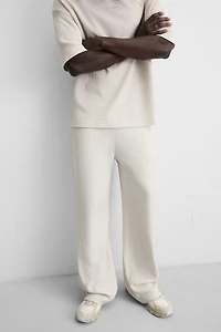VERTICAL TEXTURED JOGGER PANTS