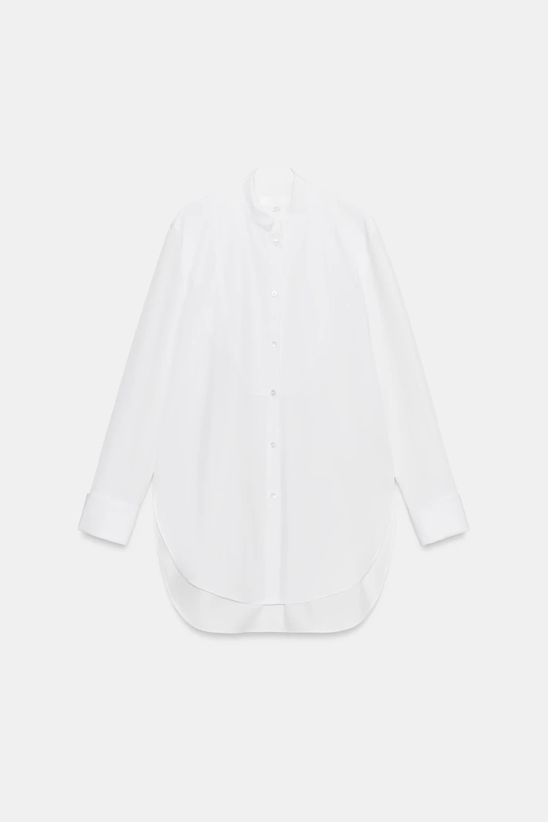ZW COLLECTION POPLIN BIB SHIRT