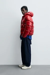 100% FEATHER WATER REPELLENT PUFFER JACKET