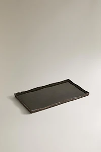 BLACK CERAMIC TRAY