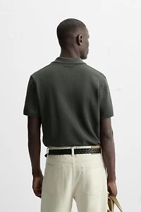 TEXTURED KNIT POLO
