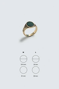 STONE SIGNET RING