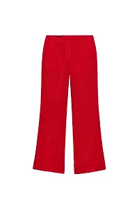 STRAIGHT LEG LINEN PANTS