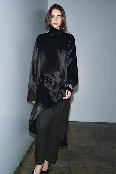 BLOUSE LONGUE ASYMÉTRIQUE ZW COLLECTION