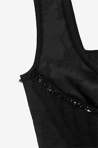 BEADED JACQUARD CORSET - THE ITEM
