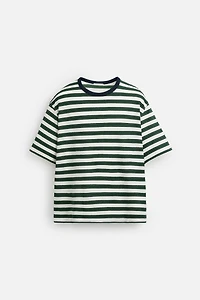 STRIPED JACQUARD T-SHIRT