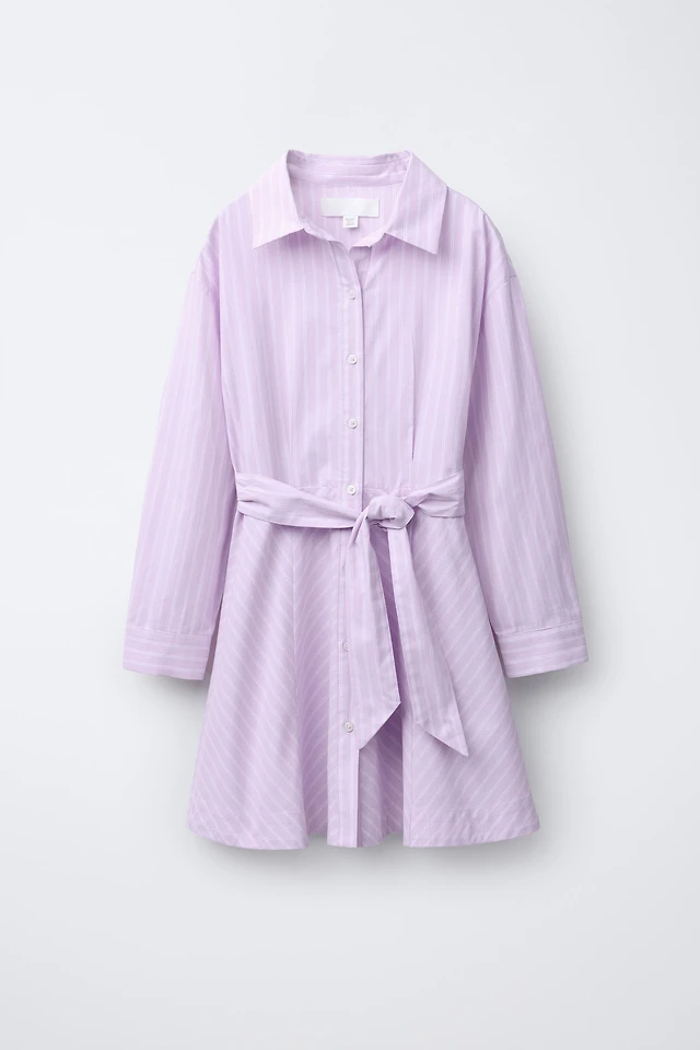 purple shirt dress zara ZARA Satin Shirt Dress Size S Purple BNWT