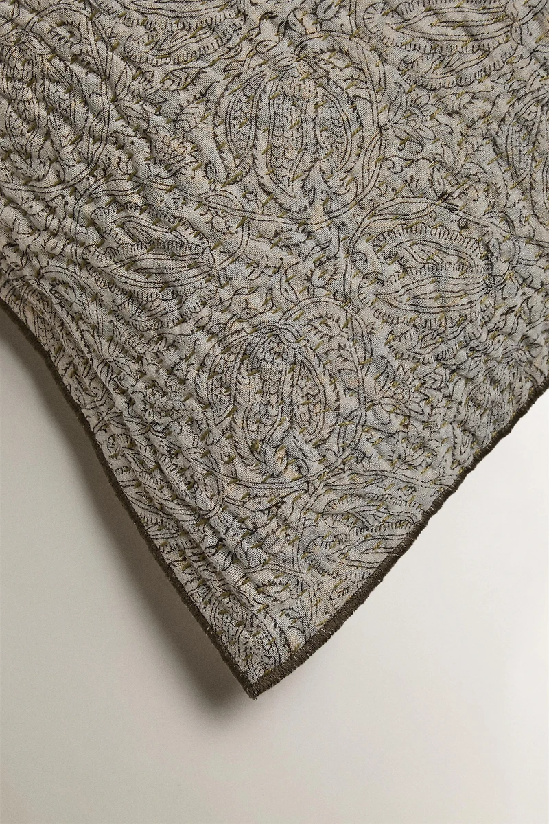 HOUSSE DE COUSSIN IMPRIMÉ FLEURI
