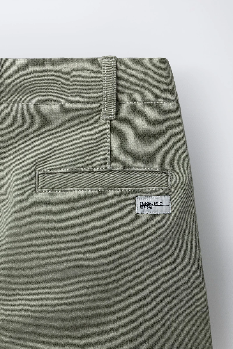 BASIC SLIM FIT CHINO SHORTS