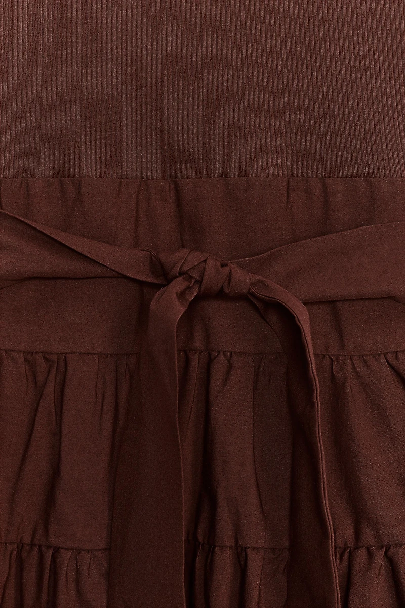 COMBINATION RUCHED DRESS