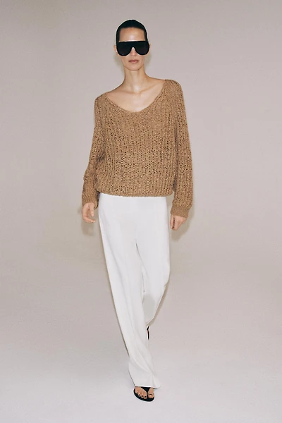 INTERTWINED RIBBON KNIT JUMPER