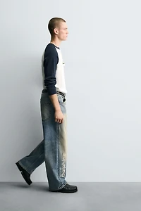 NFL MIAMI DOLPHINS EMBROIDERED RELAXED FIT JEANS