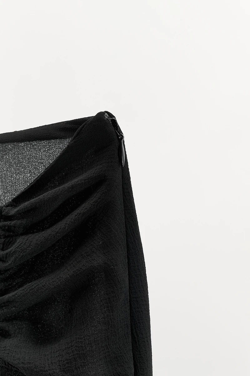 DRAPED GEORGETTE SKIRT