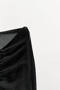 DRAPED GEORGETTE SKIRT