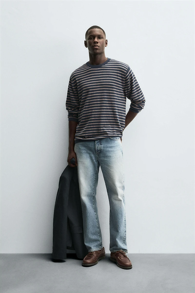 PULL EN JACQUARD À RAYURES