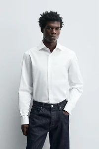 FRENCH CUFF TEXTURED SHIRT