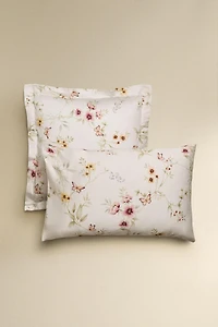 TAIE D’OREILLER SATIN IMPRIMÉ FLEUR