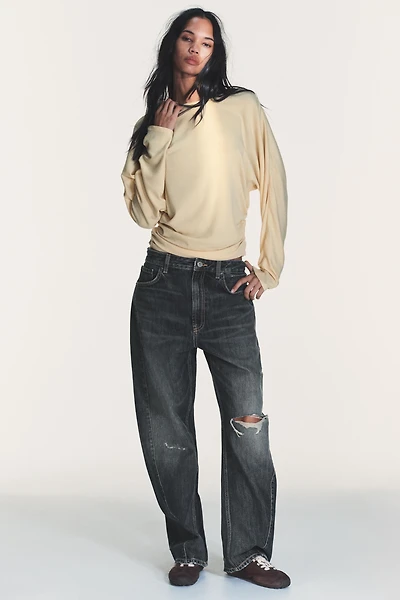 T-SHIRT DRAPÉ LATÉRAL