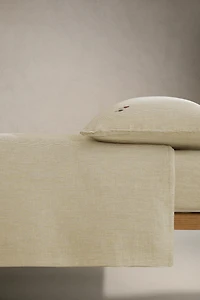 CHILDREN'S MUSLIN STRIPED FITTED SHEET