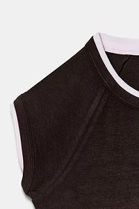 DOUBLE SHORT SLEEVE EFFECT T-SHIRT