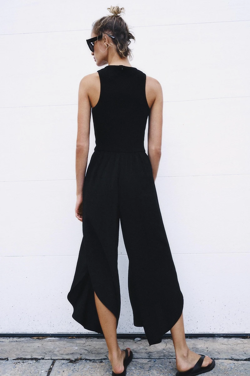 COMBINED WIDE-LEG JUMPSUIT