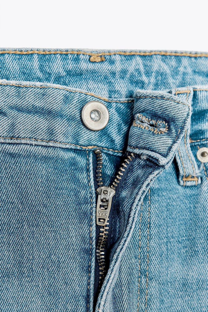 FLARED CROPPED HIGH WAIST TRF JEANS