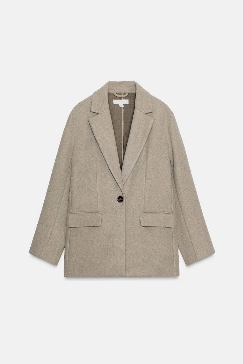 SOFT ONE-BUTTON BLAZER