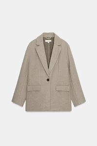 SOFT ONE-BUTTON BLAZER