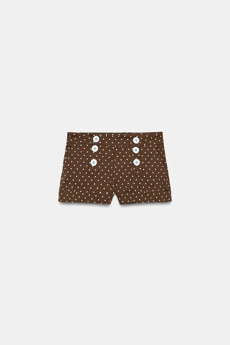 SHORT MINI À POIS