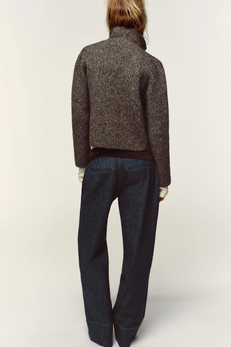 GILET EN MAILLE JASPE