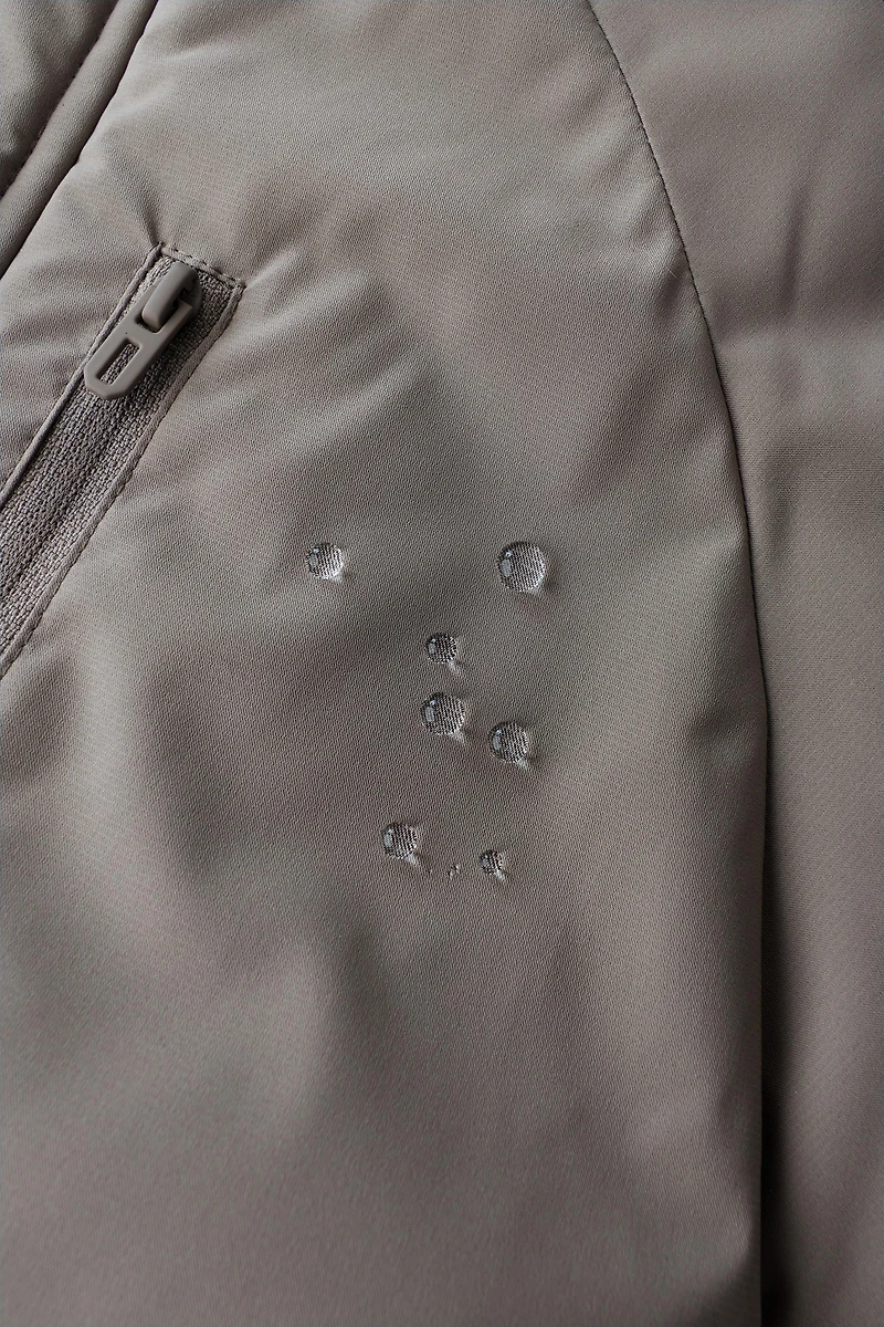 WATER REPELLENT PARKA WITH REMOVABLE FAUX FUR HOODIE
