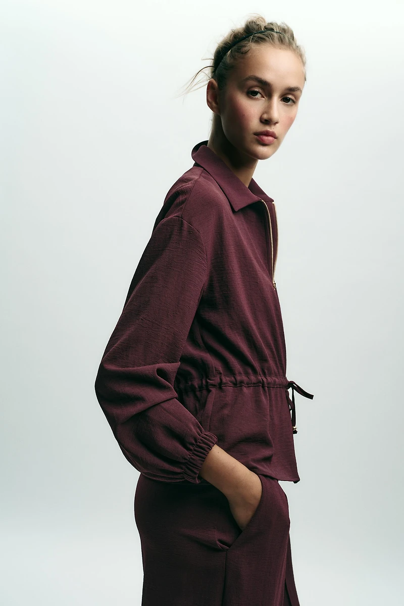 SEAM WIDE LEG PANTS