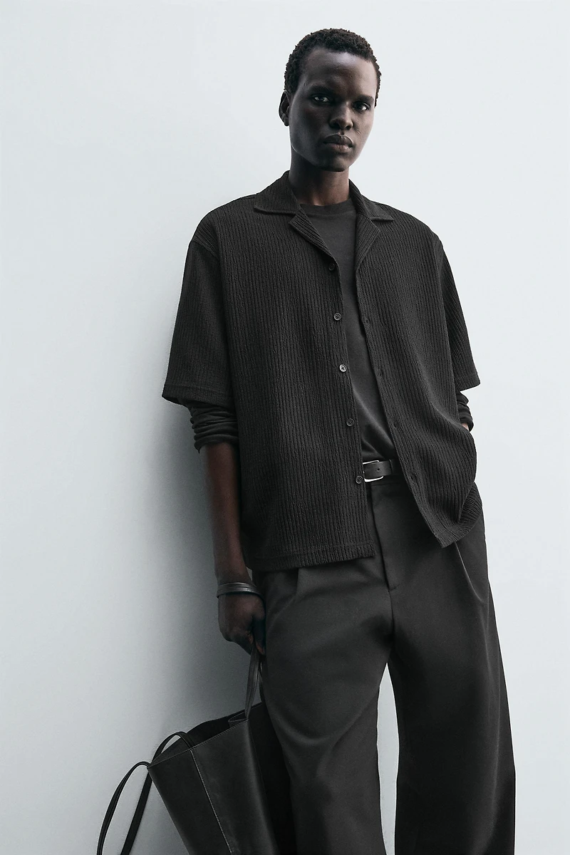 TEXTURED RELAXED FIT SHIRT