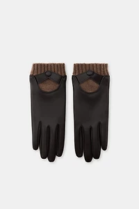 GANTS MATIÈRE SYNTHÉTIQUE AVEC LAINE