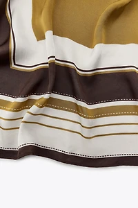 STRIPED PRINT SCARF