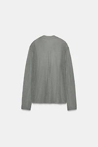 OVERSIZED METALLIC THREAD KNIT JUMPER