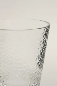 GOBELET VERRE RELIEF NID D'ABEILLE