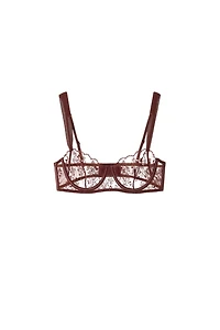 FLORAL EMBROIDERED BRA